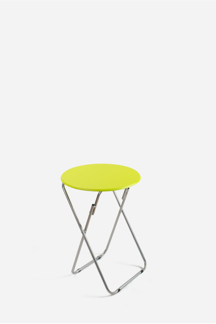 MESA DE MADERA PLEGABLE REDONDA - D.48X66 cm