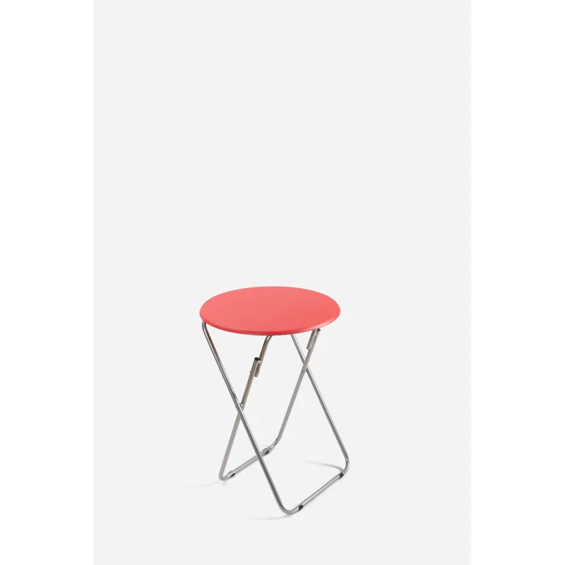 MESA DE MADERA PLEGABLE REDONDA - D.48X66 cm