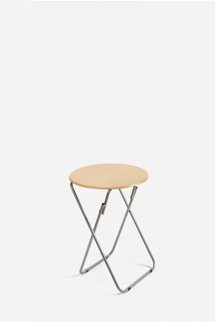MESA DE MADERA PLEGABLE REDONDA - D.48X66 cm