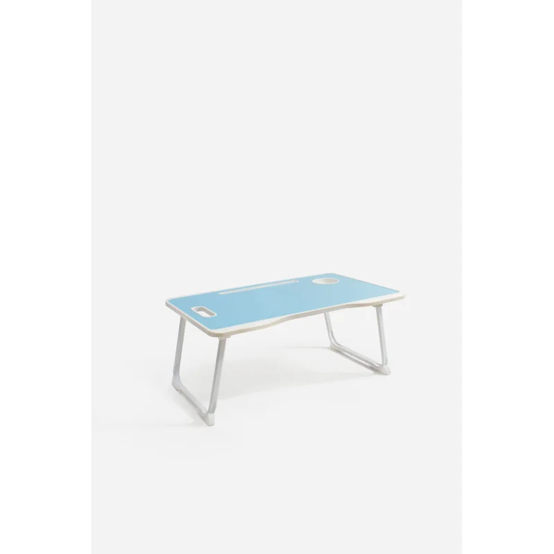 Bandeja de Cama Plegable con Posavasos y Asa - 60x40x27 cm - Varios Tonos
