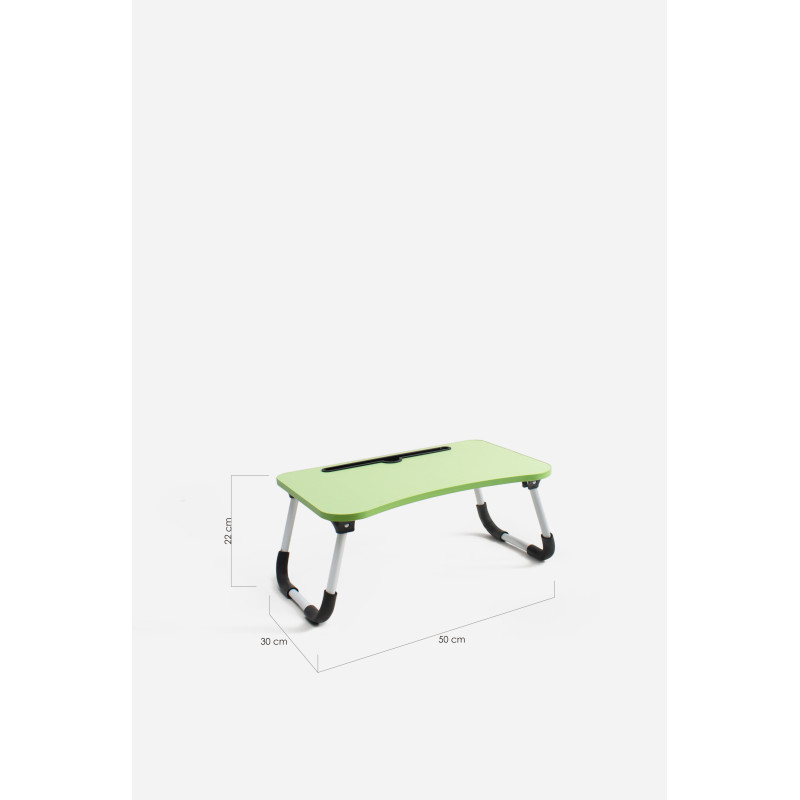 Bandeja de Cama Plegable con Soporte para Tablet (50x30x22 cm) - Varios Tonos