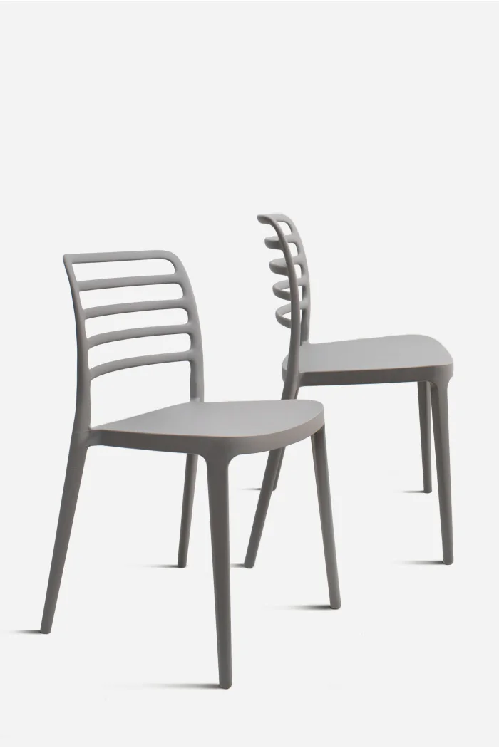 Silla de Comedor de 42x53x80 cm Nour gris - pack