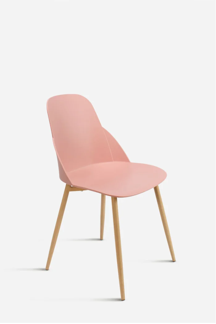 Silla de Comedor Moderna en Madera y Polipropileno - Modelo Berlín