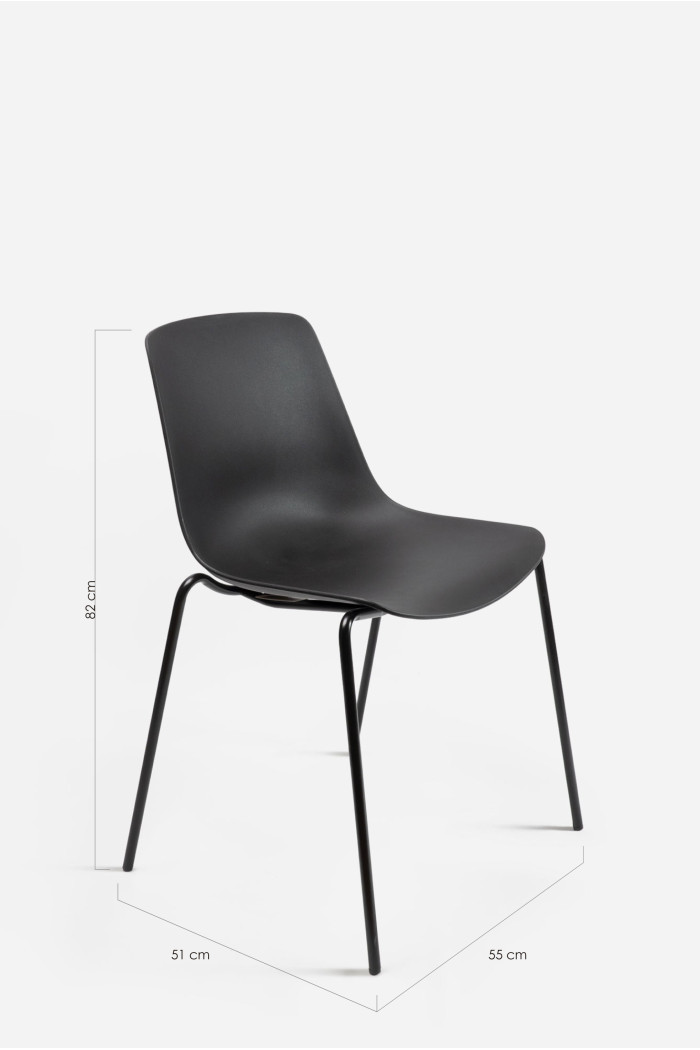 Silla de Comedor de 55x51x82 cm - Milán