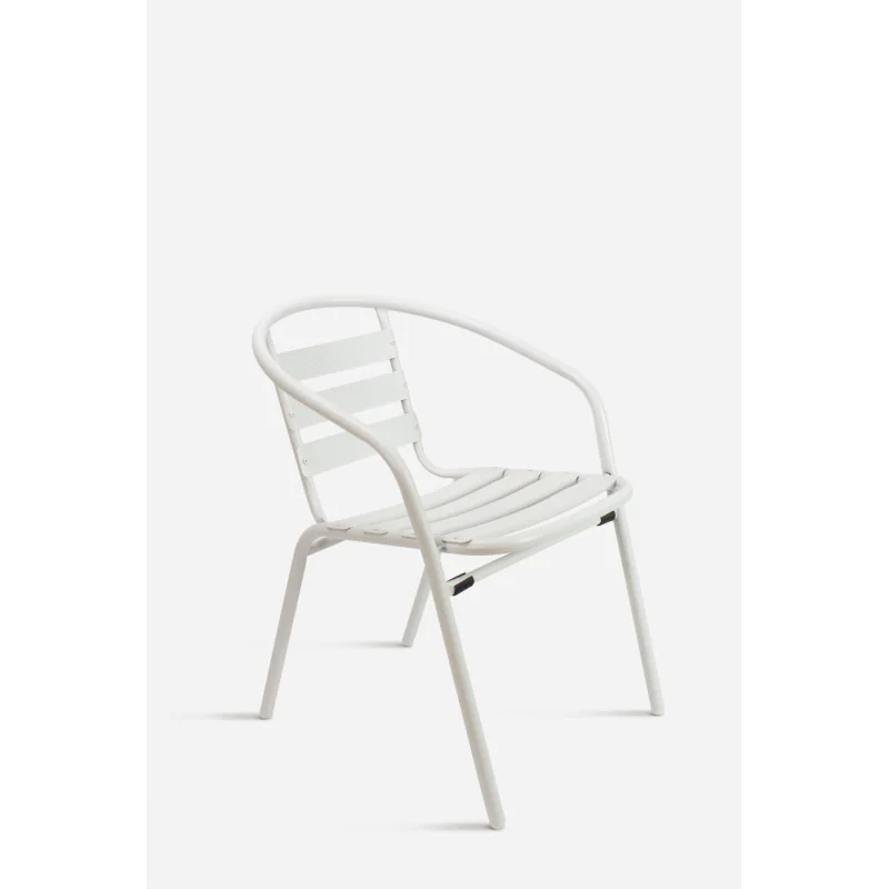Silla de Jardín Aluminio-Ulma-blanco