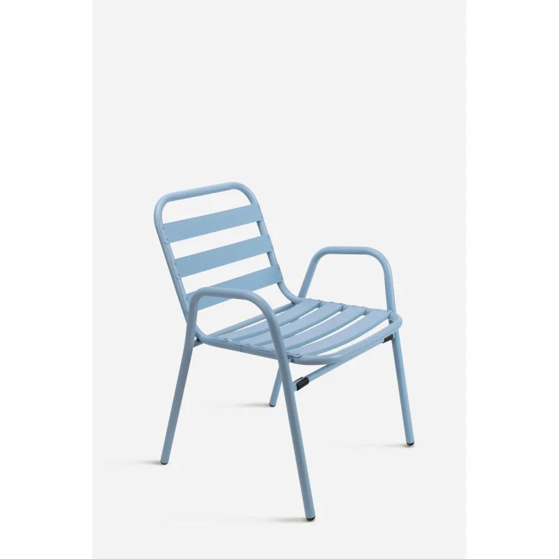 Silla Jardín Aluminio Ulma | Silla Apilable con Reposabrazos