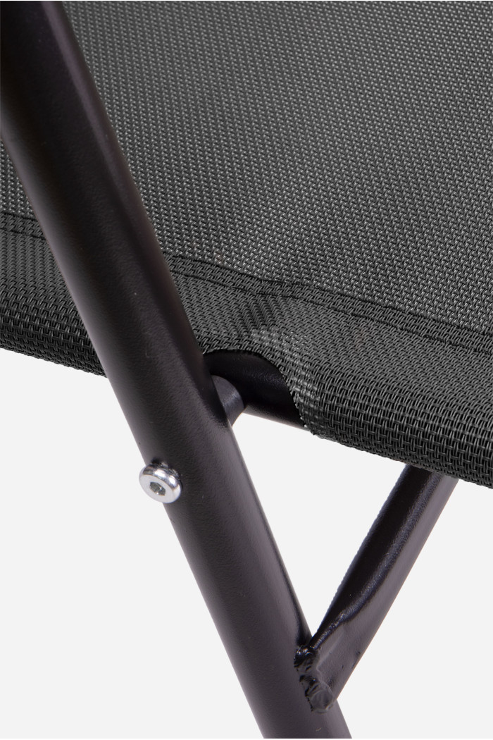SILLA METÁLICA PLEGABLE CON LONA PVC 56X64X91 CM