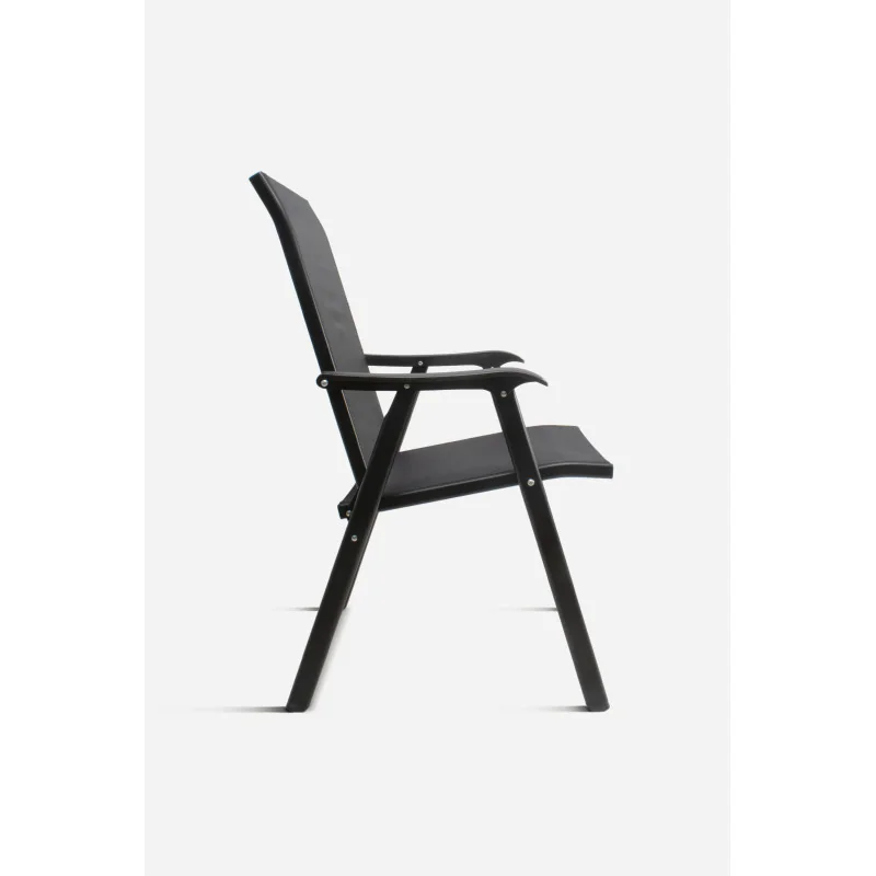 SILLA METÁLICA PLEGABLE CON LONA PVC 57X67X94 CM