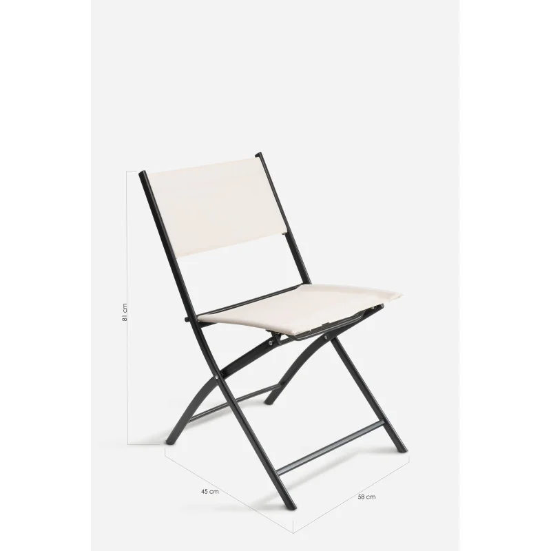 Silla Plegable de Lona y Metal
