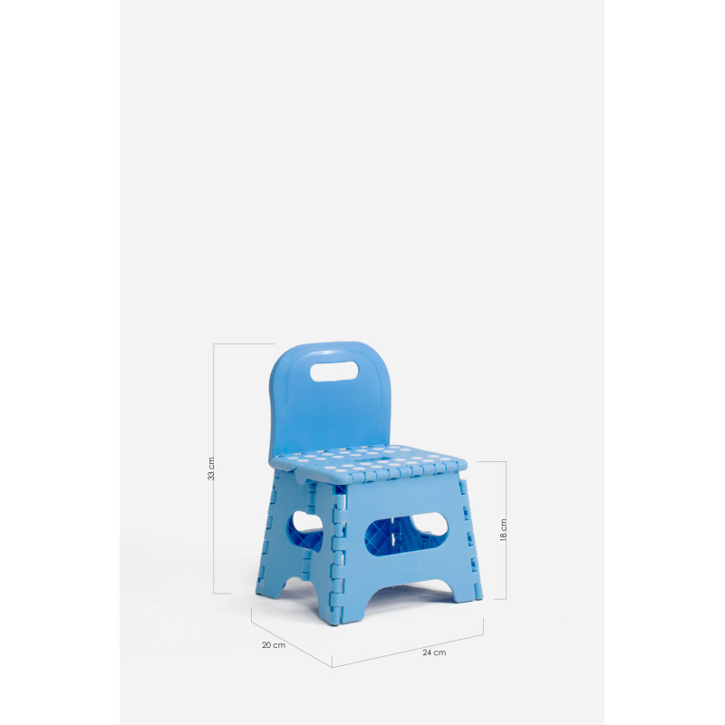 TABURETE PVC PLEGABLE CON RESPALDO