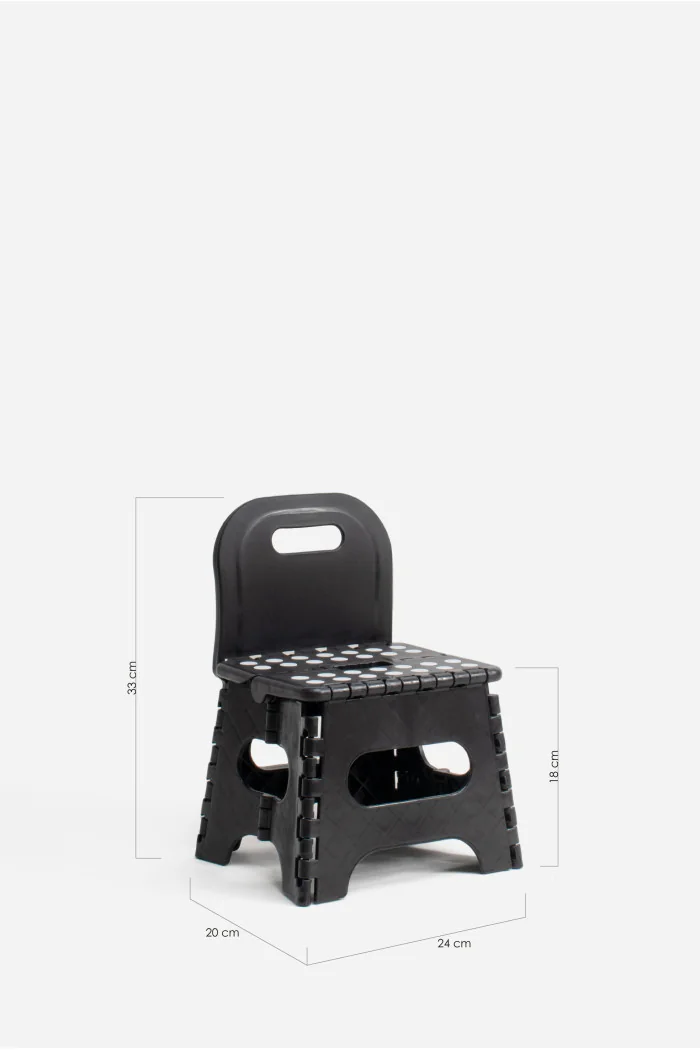 TABURETE PVC PLEGABLE CON RESPALDO