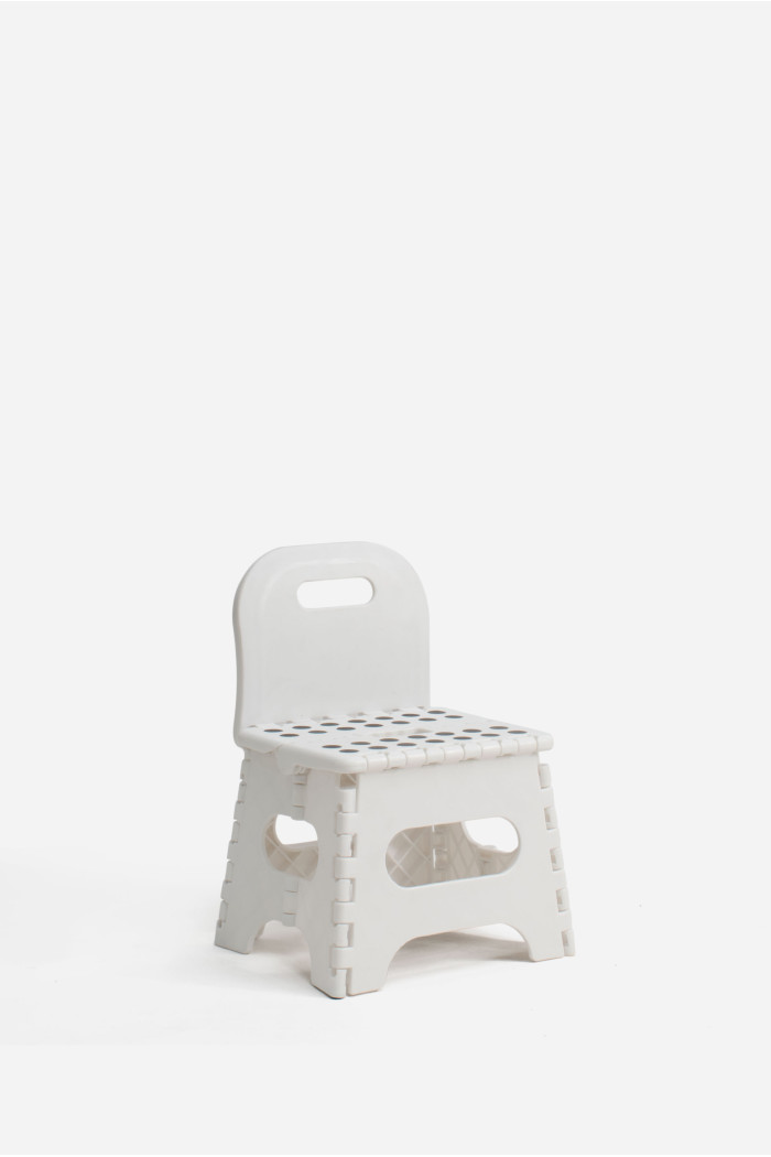 TABURETE PVC PLEGABLE CON RESPALDO