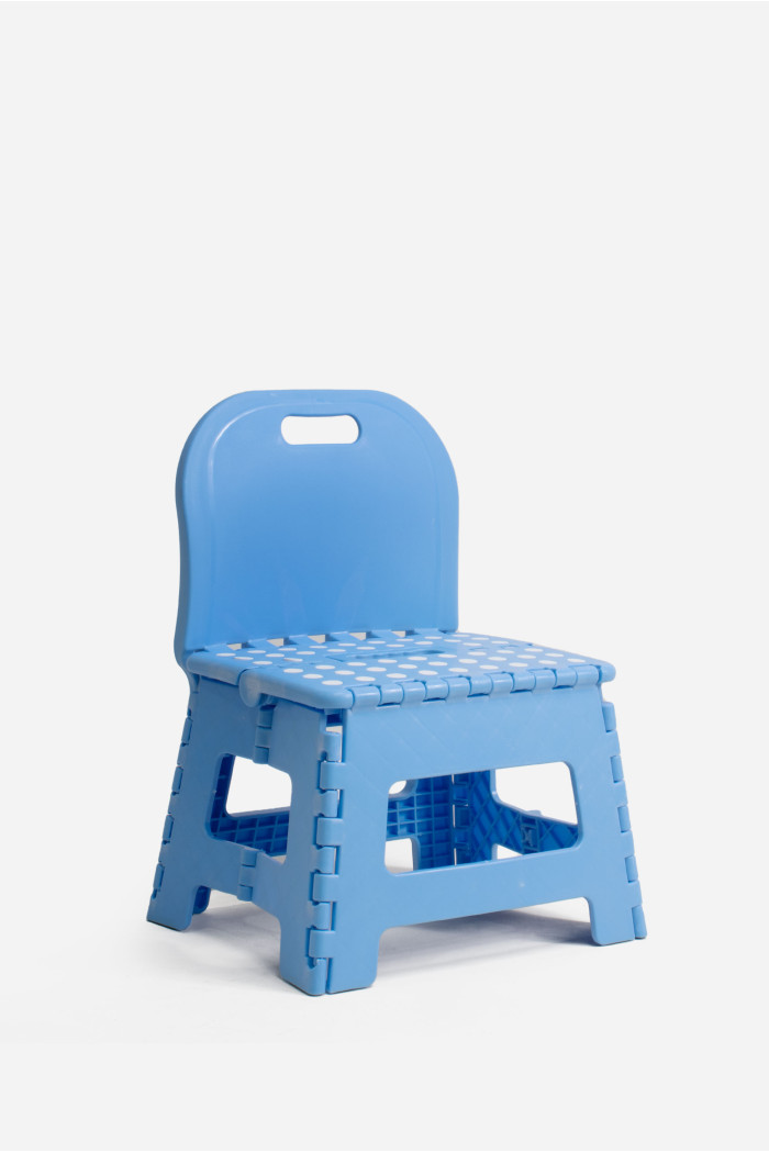 TABURETE PVC PLEGABLE CON RESPALDO