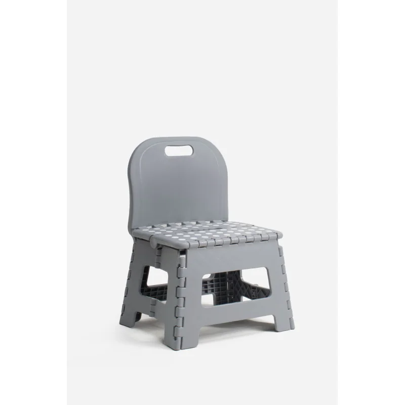 TABURETE PVC PLEGABLE CON RESPALDO