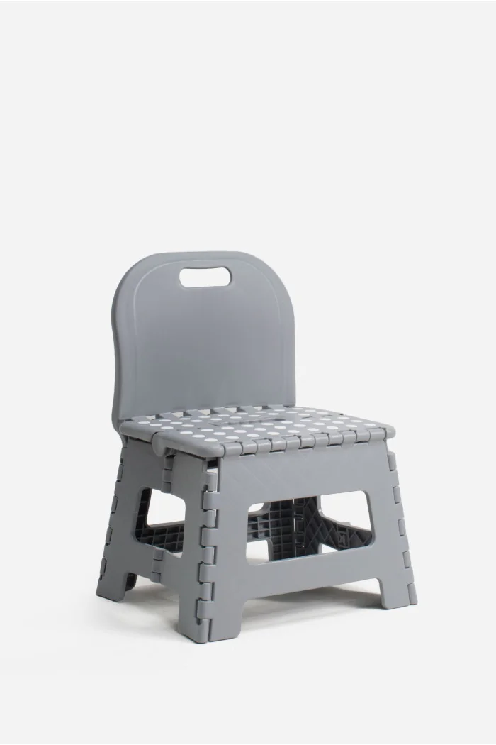TABURETE PVC PLEGABLE CON RESPALDO