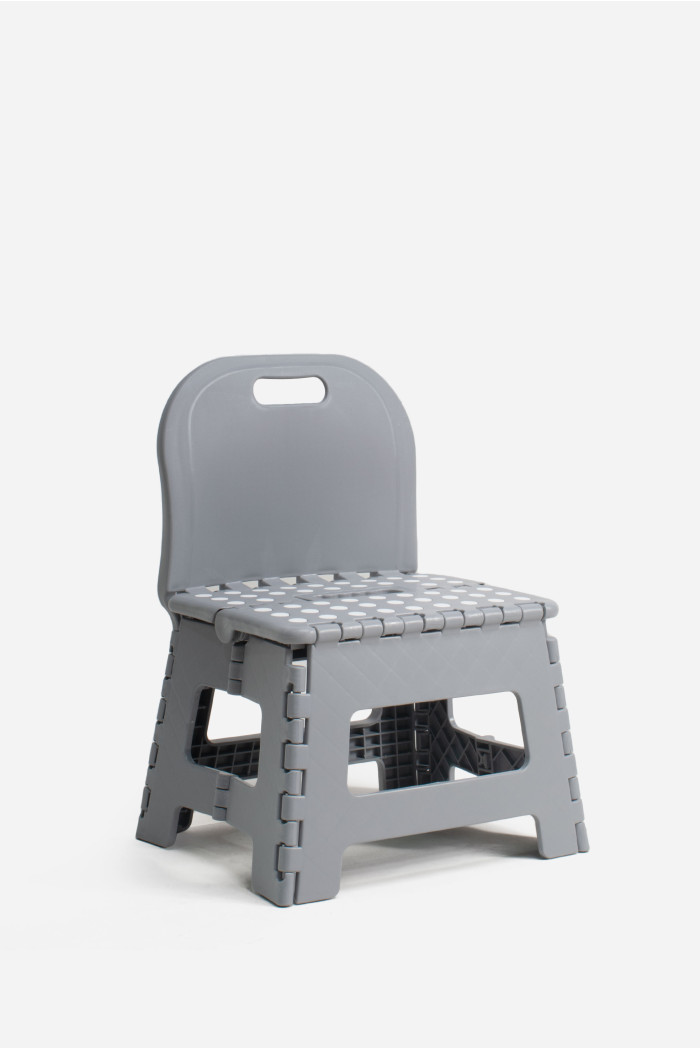 TABURETE PVC PLEGABLE CON RESPALDO