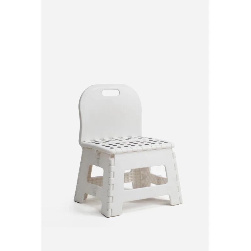 TABURETE PVC PLEGABLE CON RESPALDO