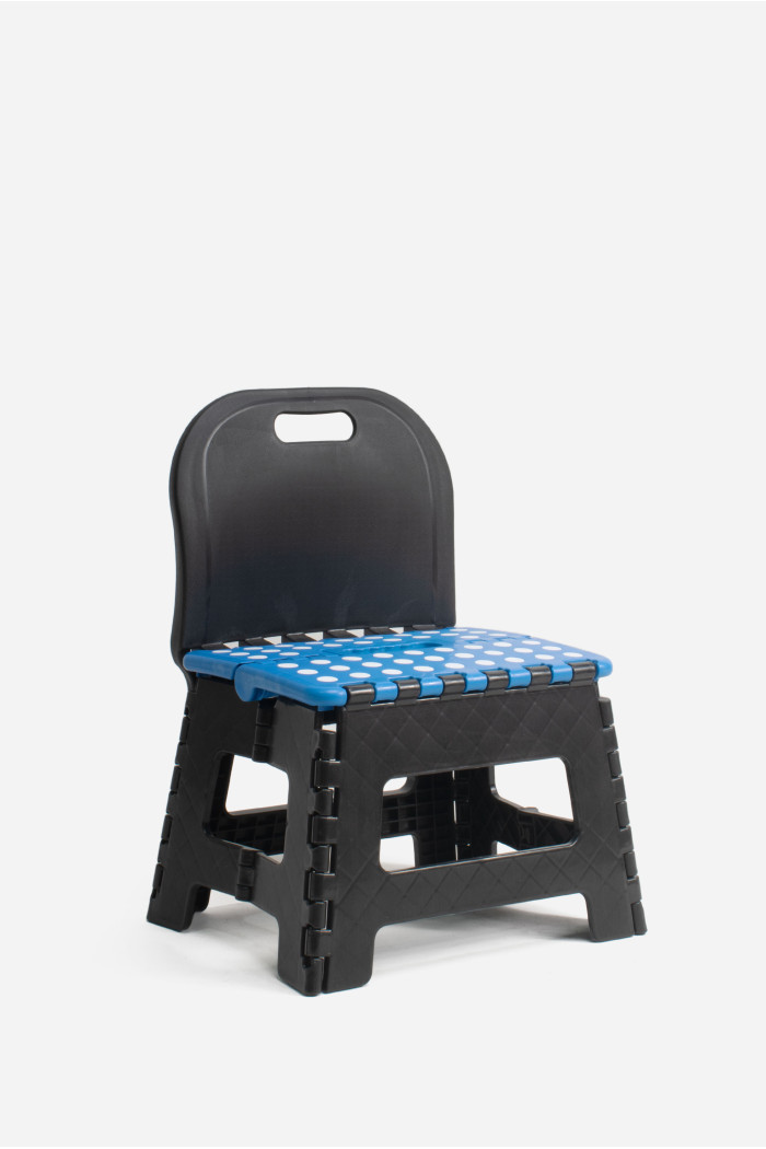 TABURETE PVC PLEGABLE CON RESPALDO