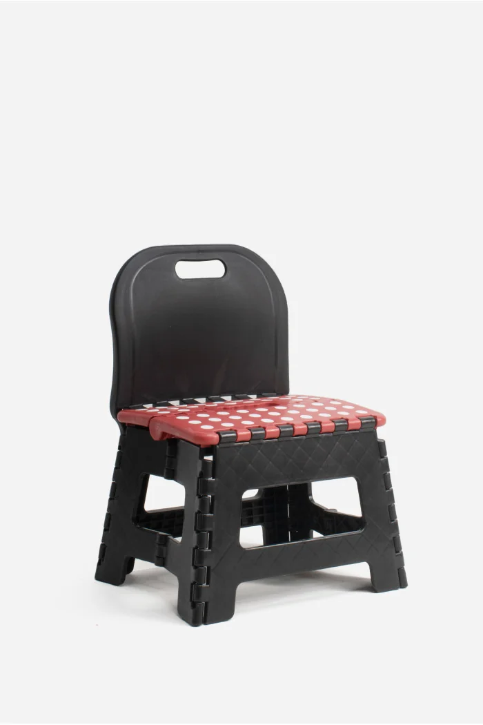 TABURETE PVC PLEGABLE CON RESPALDO