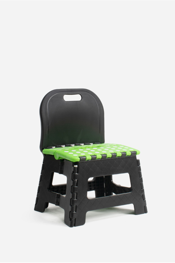 TABURETE PVC PLEGABLE CON RESPALDO