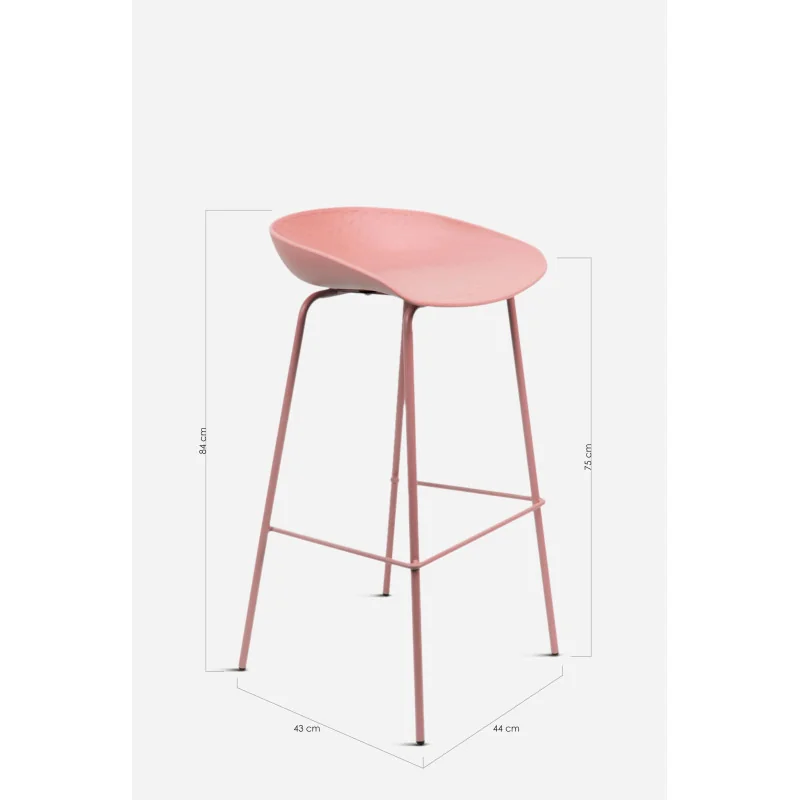 taburete cocina taburete alto de polipropieleno pp metal baratos taburete bar silla alta
