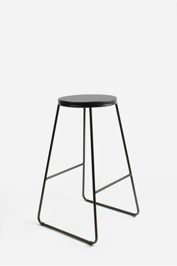 Taburete Alto Industrial Madera y Metal - Arlo