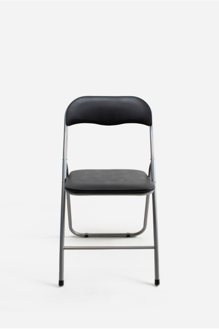 Silla de Metal Plegable Acolchada - 44 x 46 x 79 cm