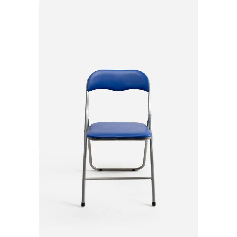 Silla de Metal Plegable Acolchada - 44 x 46 x 79 cm
