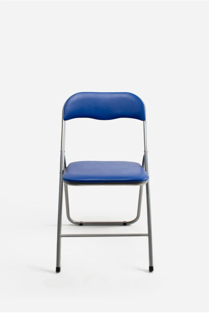 Silla de Metal Plegable Acolchada - 44 x 46 x 79 cm