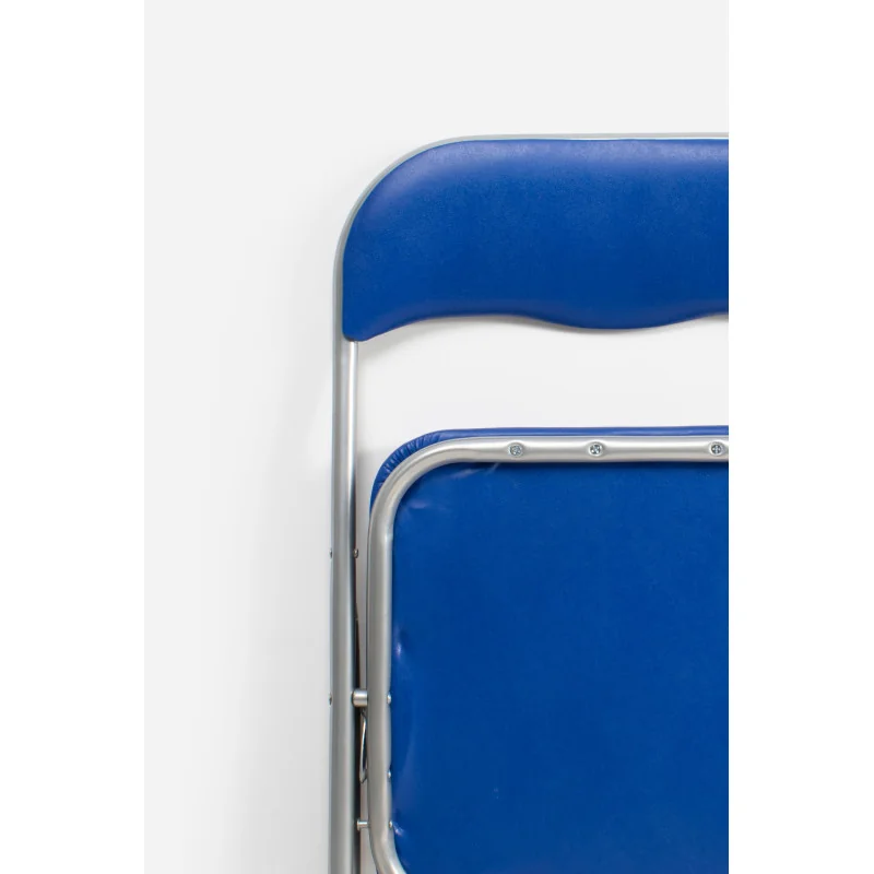 Silla de Metal Plegable Acolchada - 44 x 46 x 79 cm