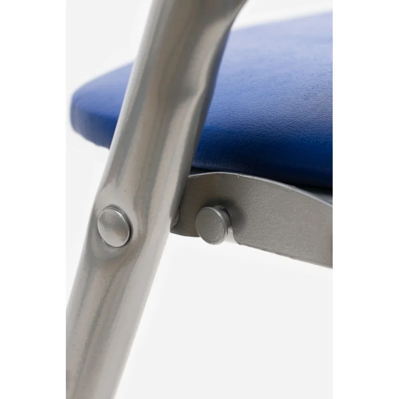 Silla de Metal Plegable Acolchada - 44 x 46 x 79 cm