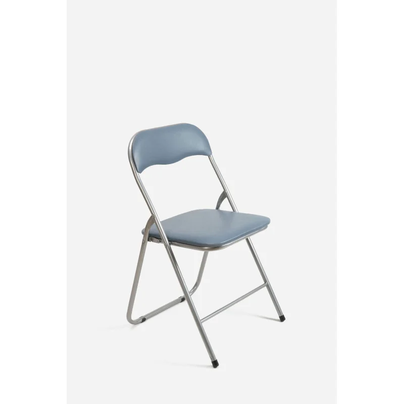 Silla de Metal Plegable Acolchada - 44 x 46 x 79 cm