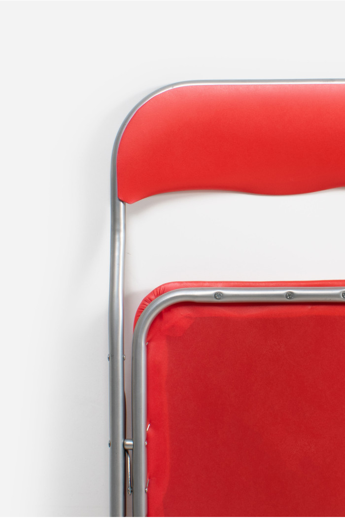 Silla de Metal Plegable Acolchada - 44 x 46 x 79 cm