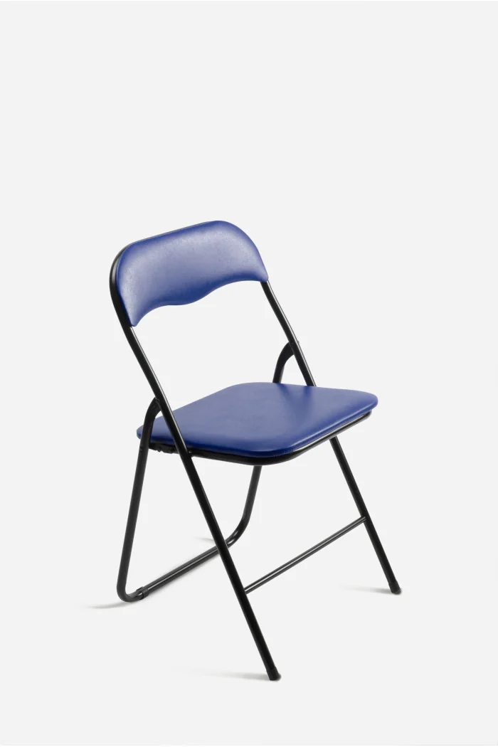Silla de Metal Plegable Acolchada - 44 x 46 x 79 cm