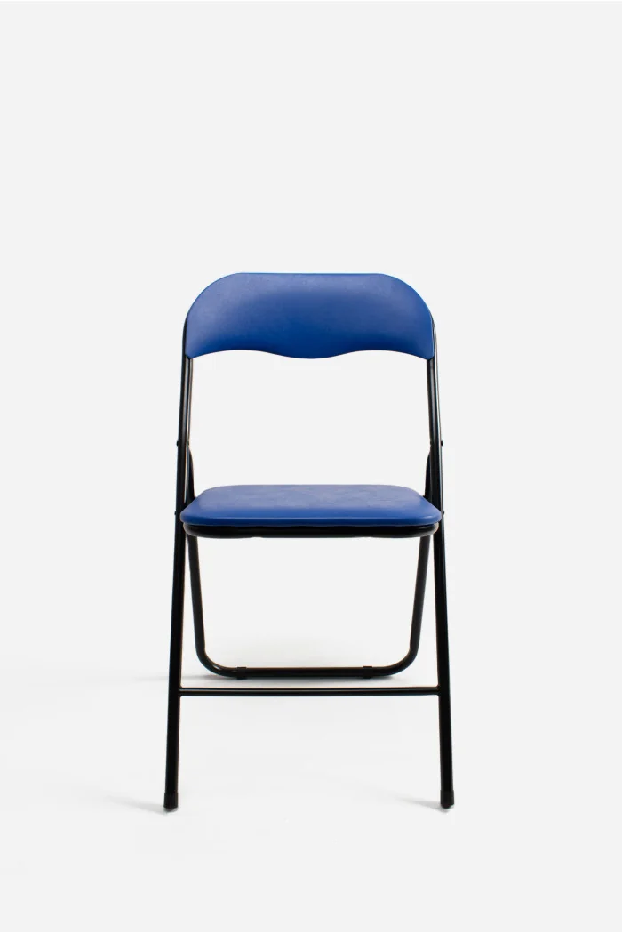 Silla de Metal Plegable Acolchada - 44 x 46 x 79 cm