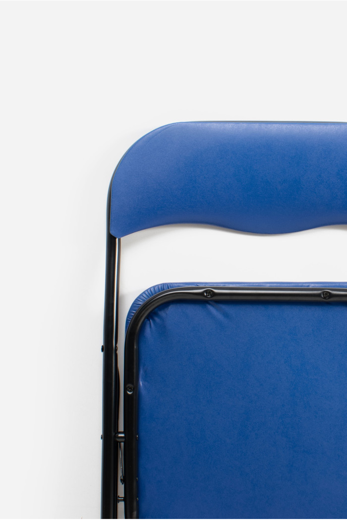 Silla de Metal Plegable Acolchada - 44 x 46 x 79 cm