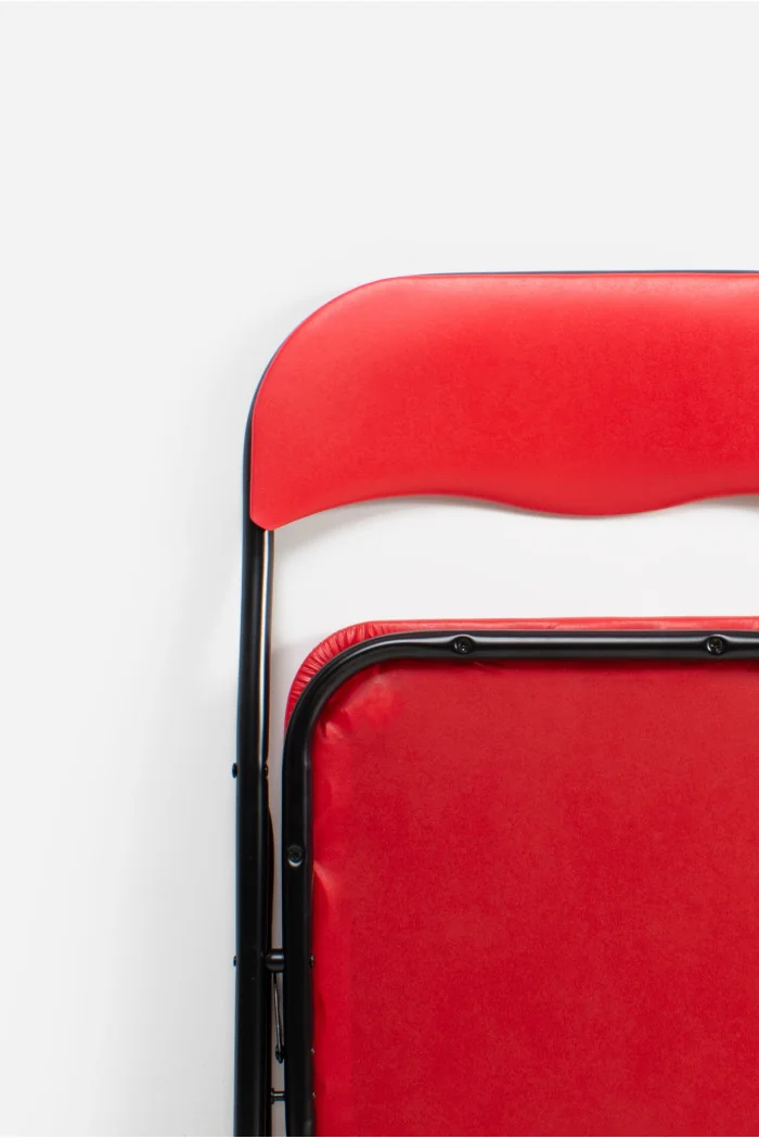 Silla de Metal Plegable Acolchada - 44 x 46 x 79 cm