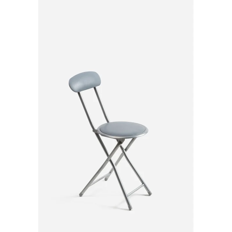 Silla Plegable con Respaldo Acolchado Roxy D.30x72 cm | Metal y Poliéster