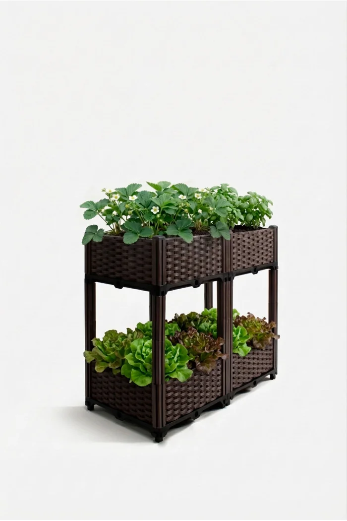 Huerto Urbano de Dos Niveles - Cuatro Huecos