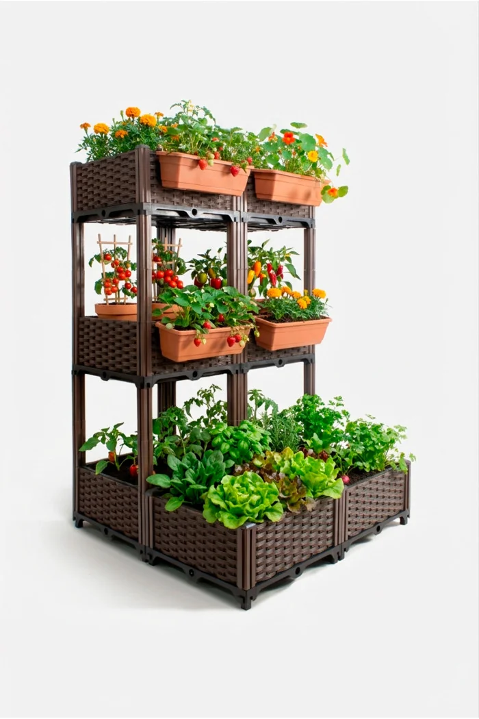 Huerto Urbano de Tres Niveles