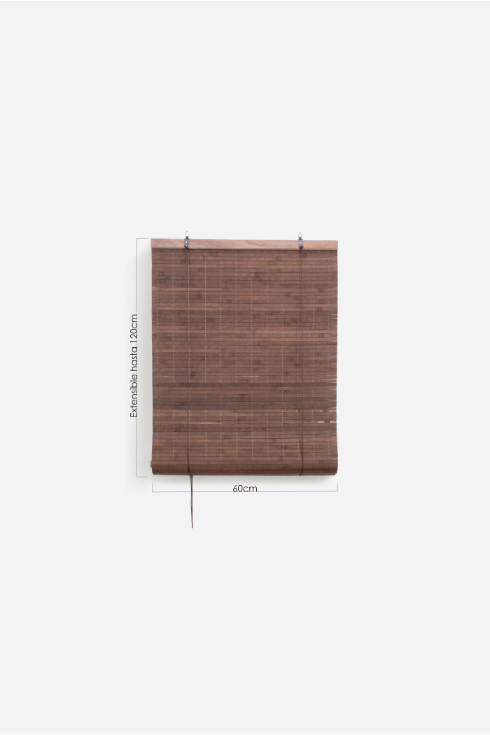 Persiana enrollable de bambú Marrón - Diversas medidas