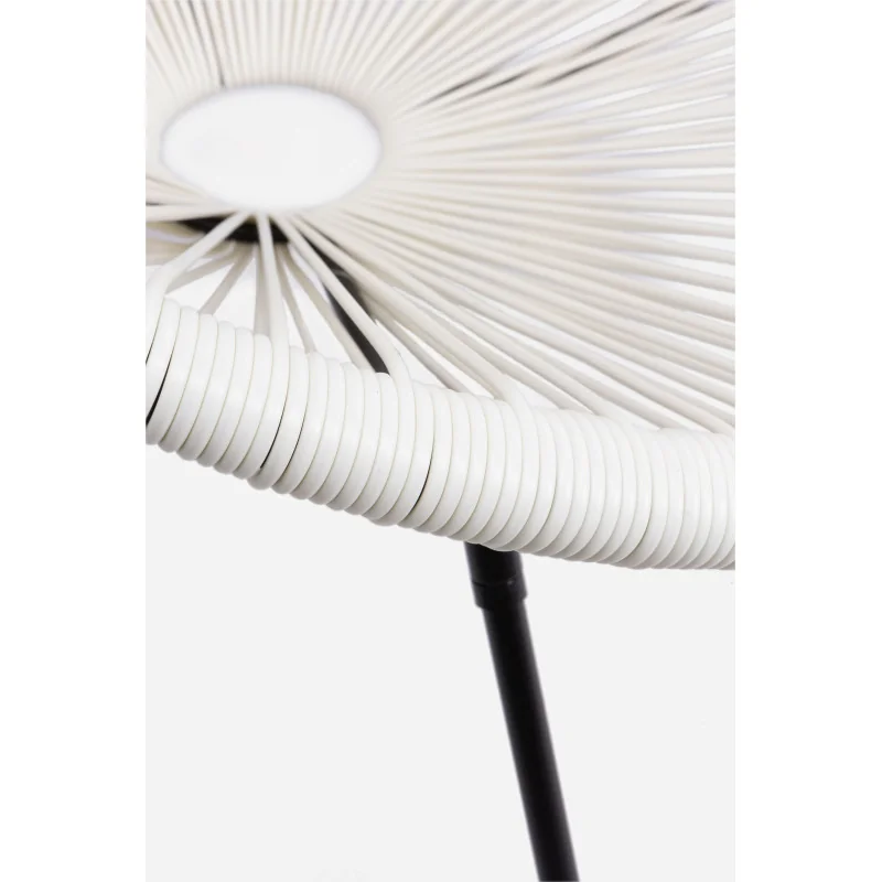 Silla modelo Acapulco de acero y ratán