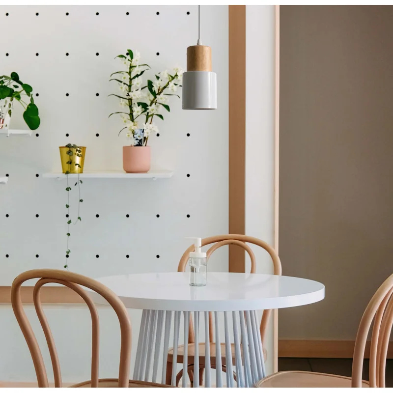 Lámpara de Techo en Aluminio y Madera - Golda