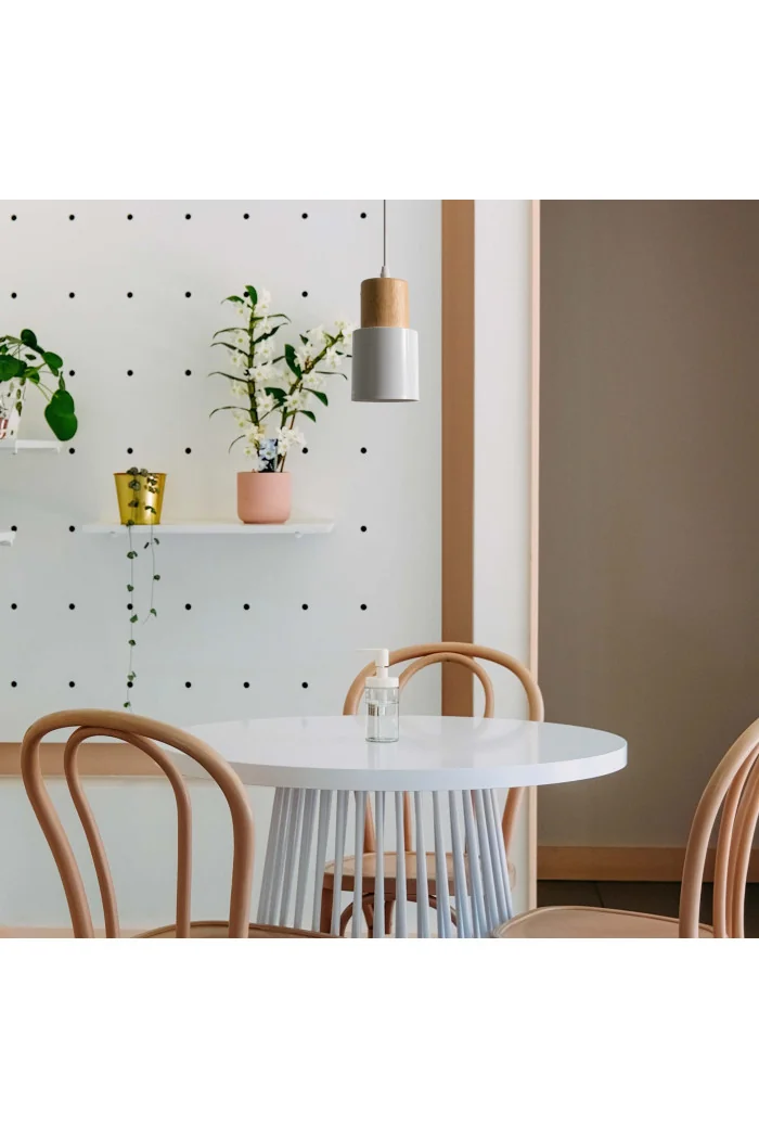 Lámpara de Techo en Aluminio y Madera - Golda