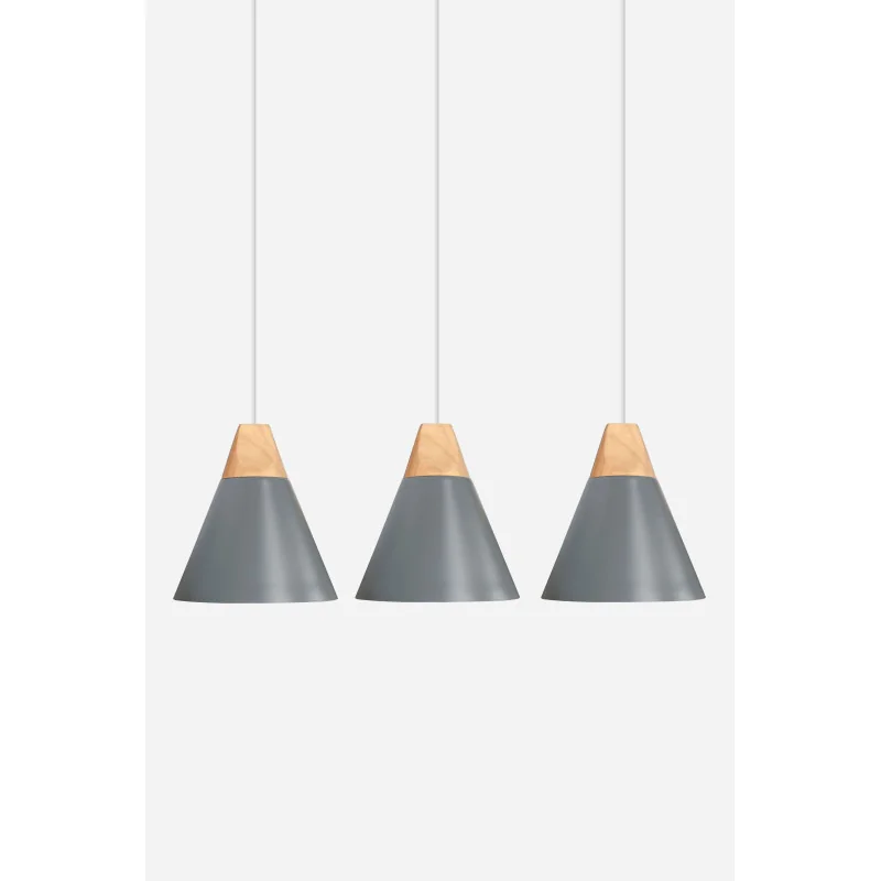 Lámpara de Techo en Aluminio y Madera - Levi