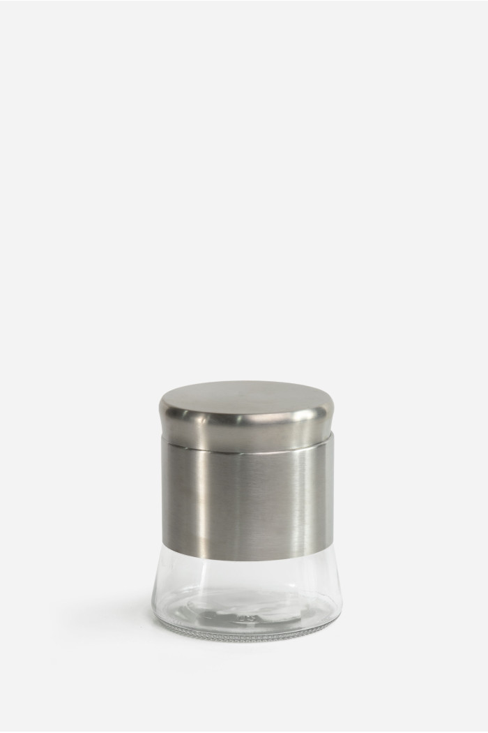Tarro de Cristal y Acero Inoxidable con Tapa  - Varias Medidas