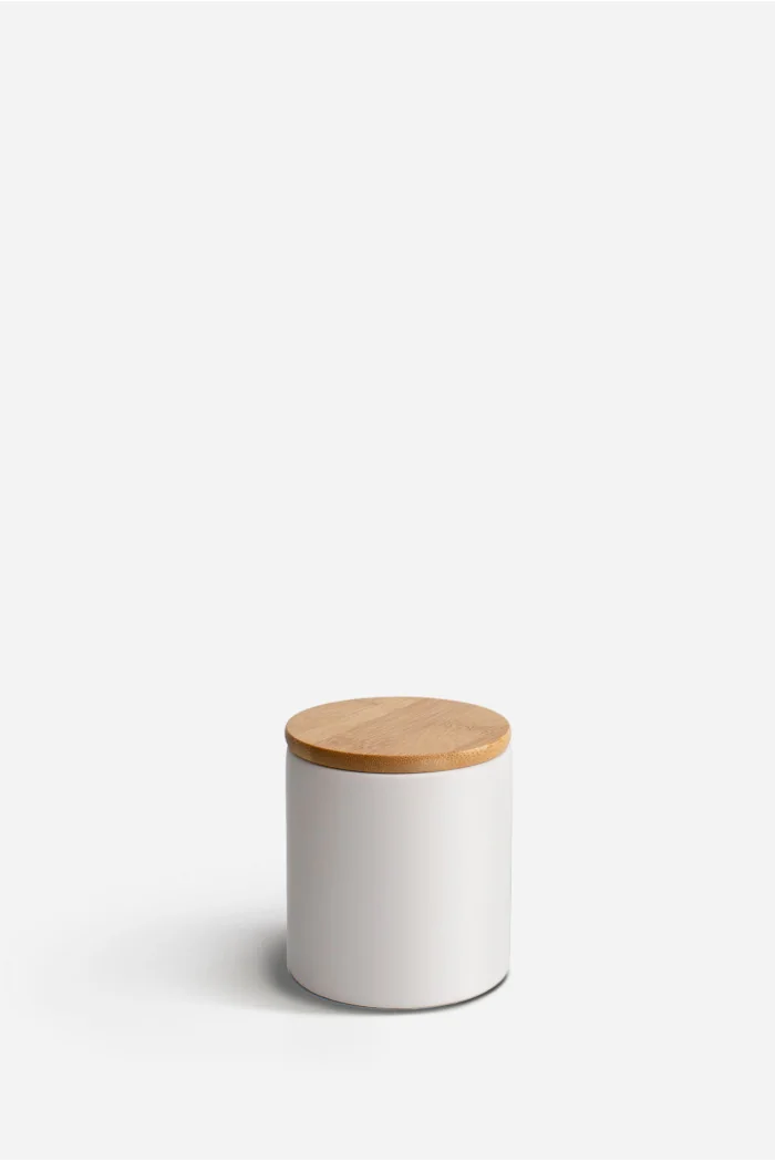 Pack de 2 Tarros de Cerámica con Tapa de Bambú - Varios Modelos