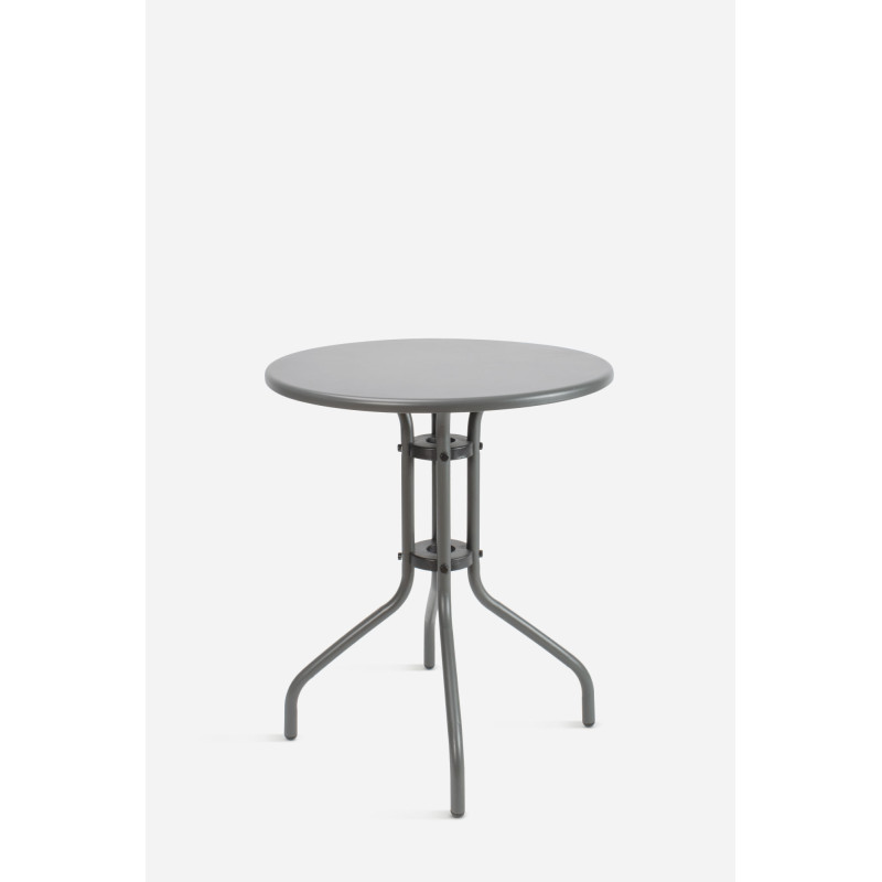 Mesa Redonda de Metal para Jardín Ø60 cm - 3 Colores