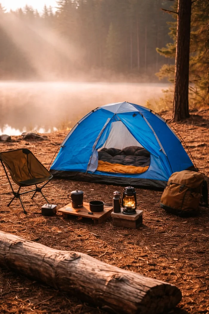 Tienda de Campaña para 2 Personas 2 Colores - 200x140x100 cm