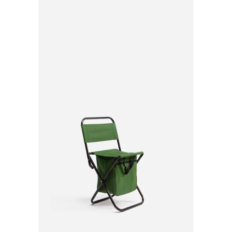 Taburete de Camping Plegable y Ligero con Bolsillo - 3 Colores - 35x35x58 cm